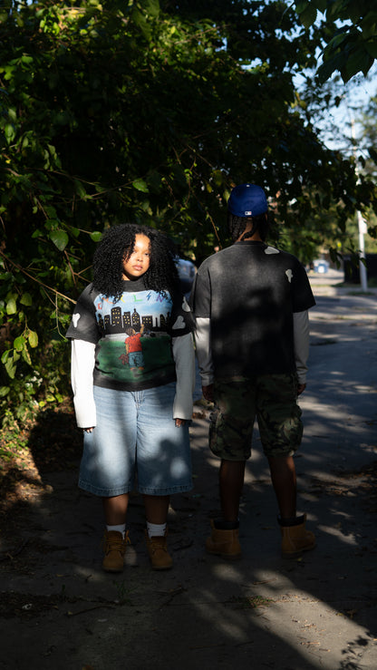 Double Layer-Long Sleeve Shirt