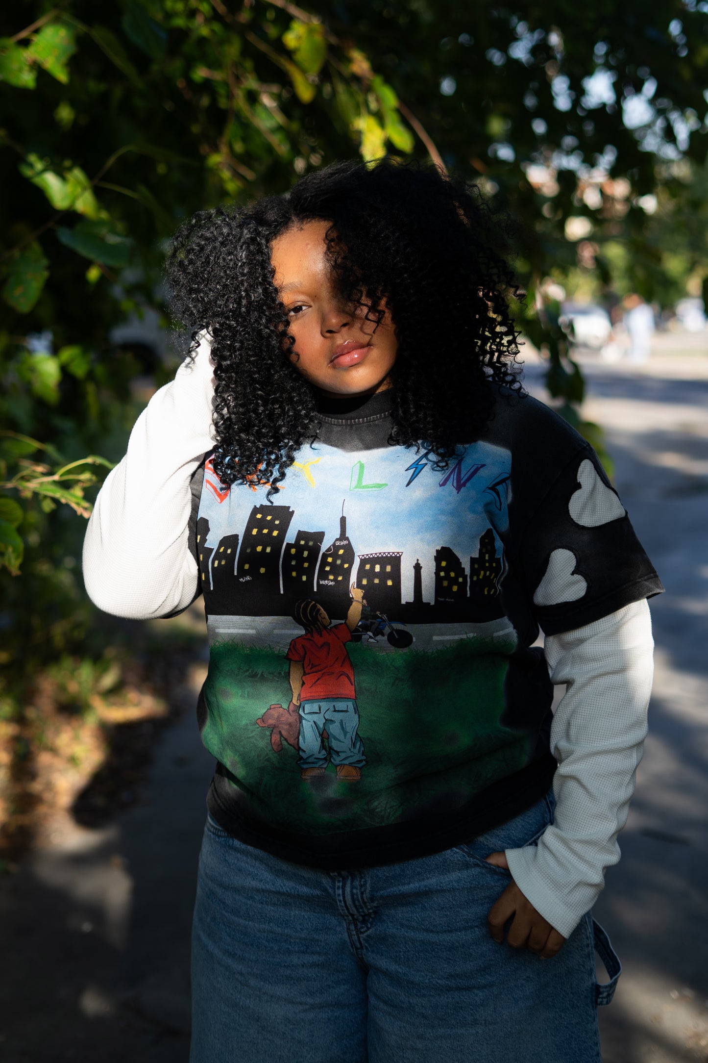 Double Layer-Long Sleeve Shirt