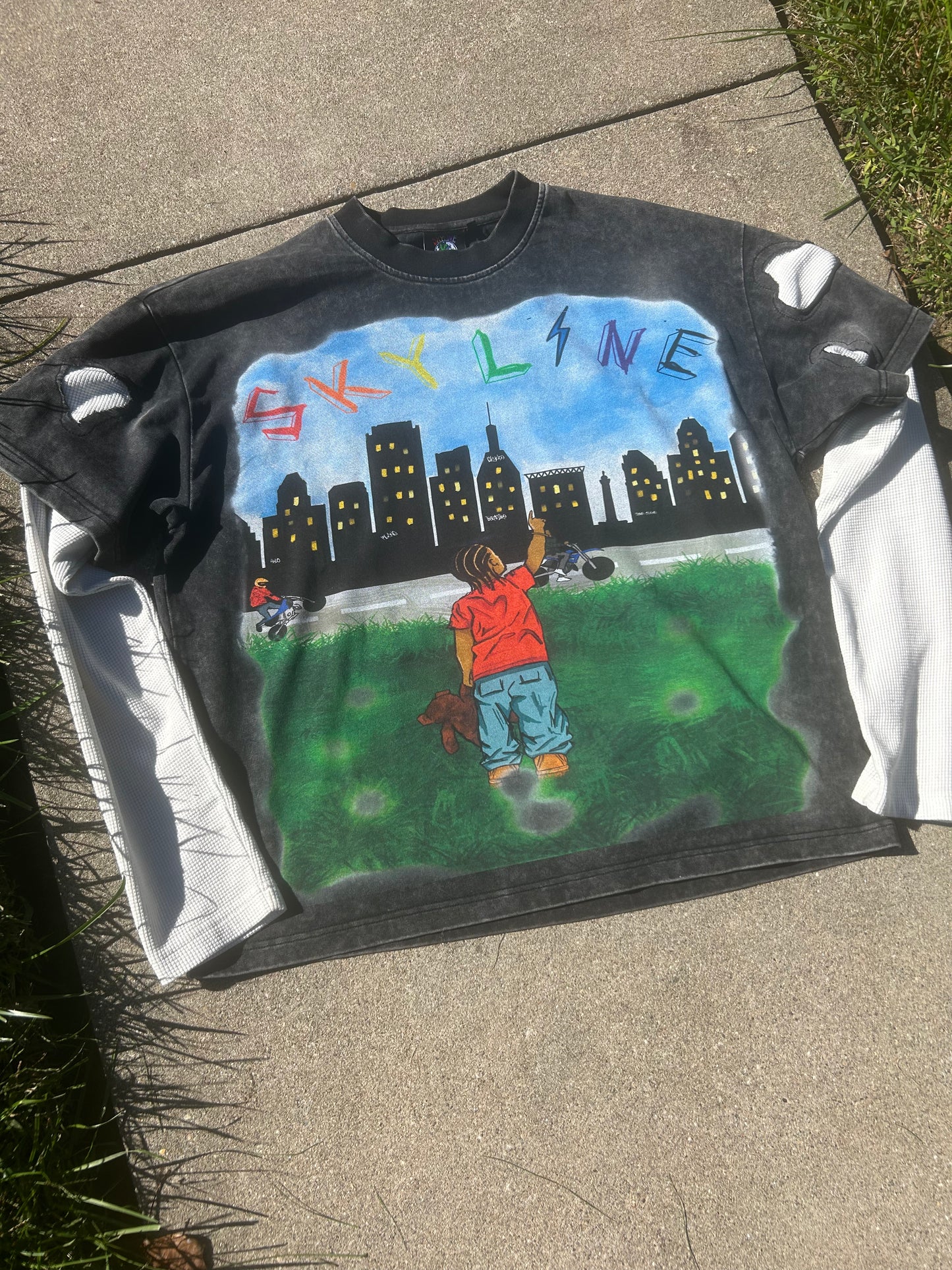 Double Layer-Long Sleeve Shirt