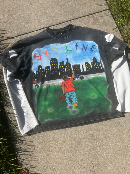 Double Layer-Long Sleeve Shirt